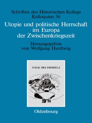 cover image of Utopie und politische Herrschaft im Europa der Zwischenkriegszeit
